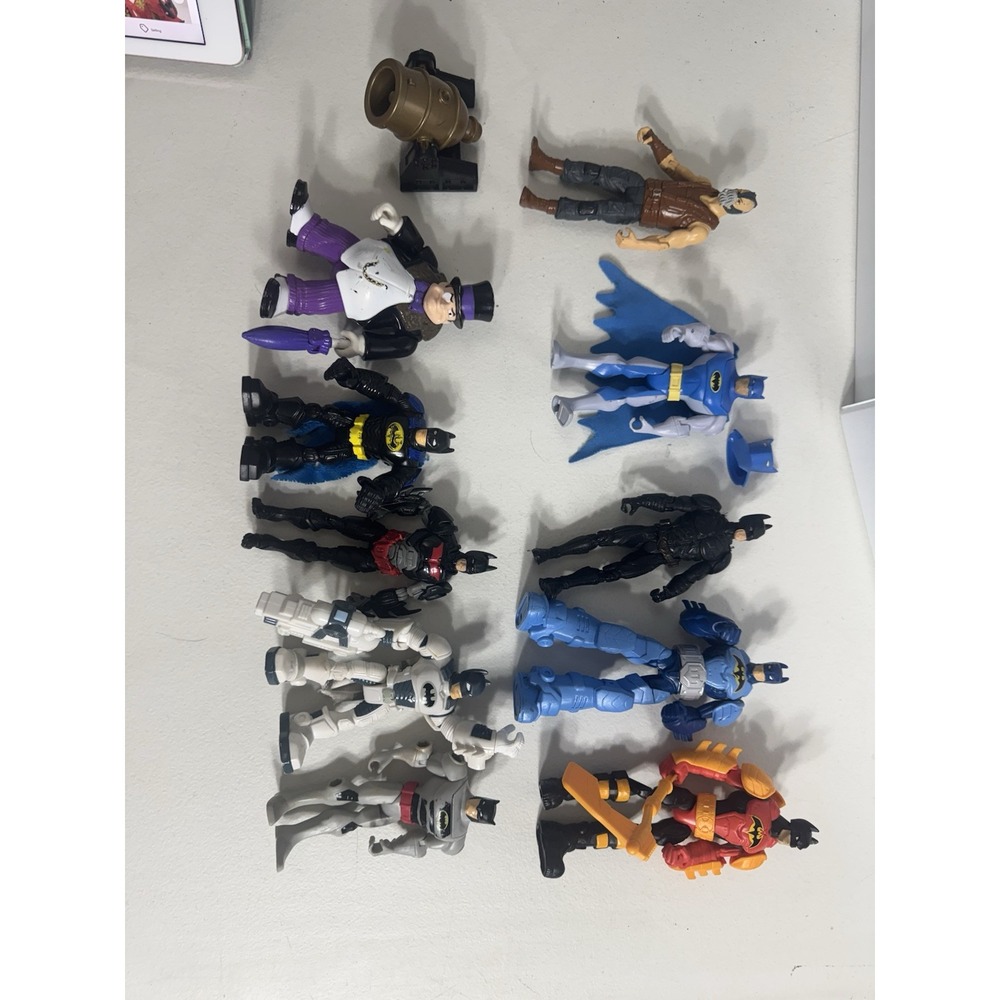 DC Comics Batman Action Figure Lot‎ Penguin Bane Power Attack Imaginext 10pc